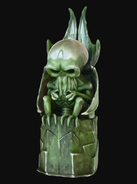 3D model for Statue of Cthulhu