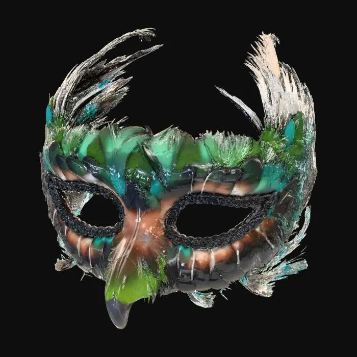 3D model for Feathered Mystery Mask
