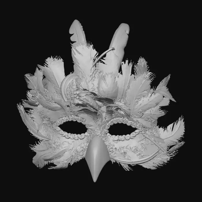 3D model for Feathered Owl Mask