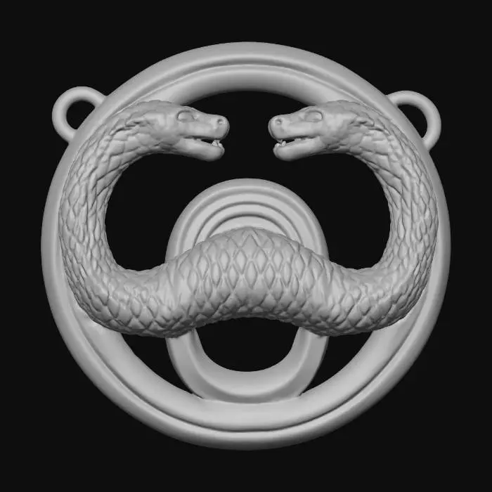 3D model for Twin Serpent Emblem