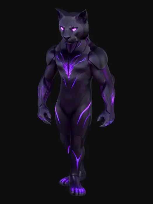 3D model for Glitch Shadow Cat