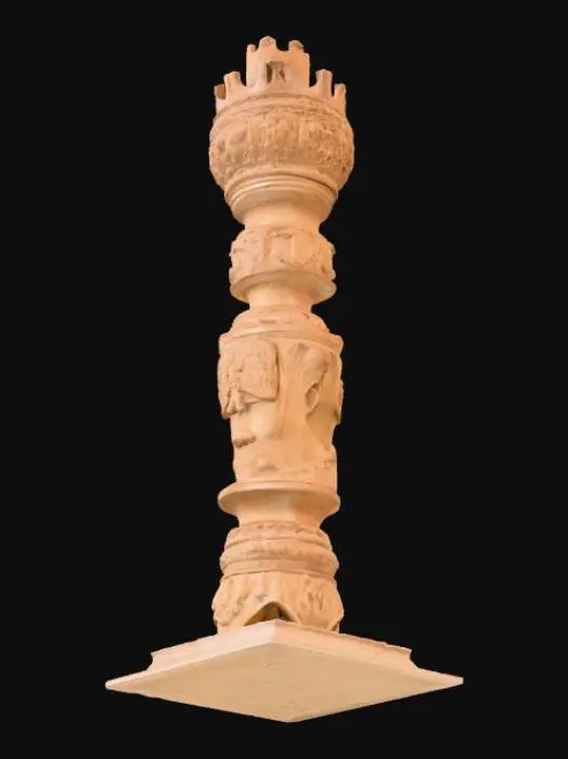 3D model for Intricate Ivory Pillar