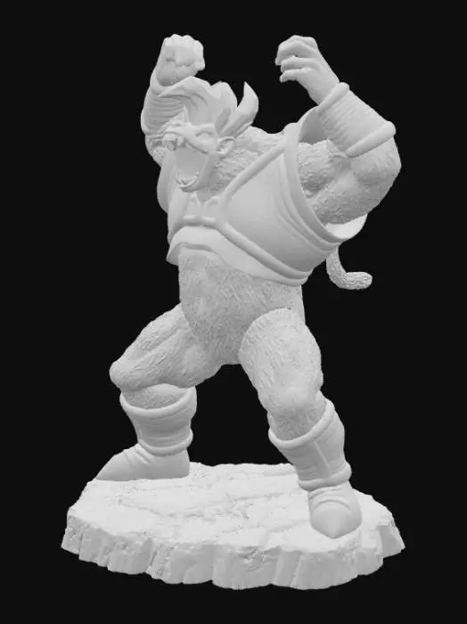 3D model for Golden Warrior Statue