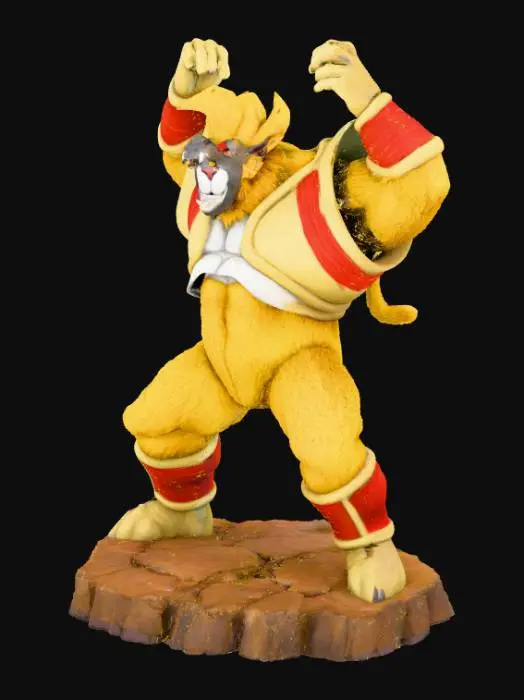 3D model for Golden Warrior Statue