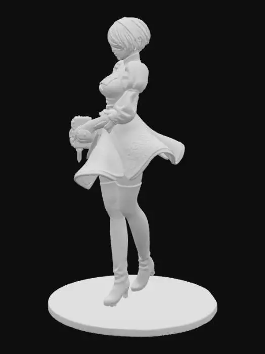 3D model for Warrior in White