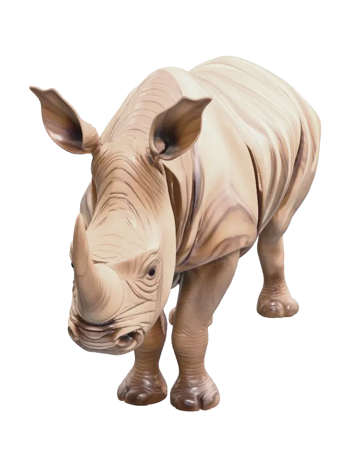 Rhino 3D - Maya 3D model, vytvořený pomocí AI