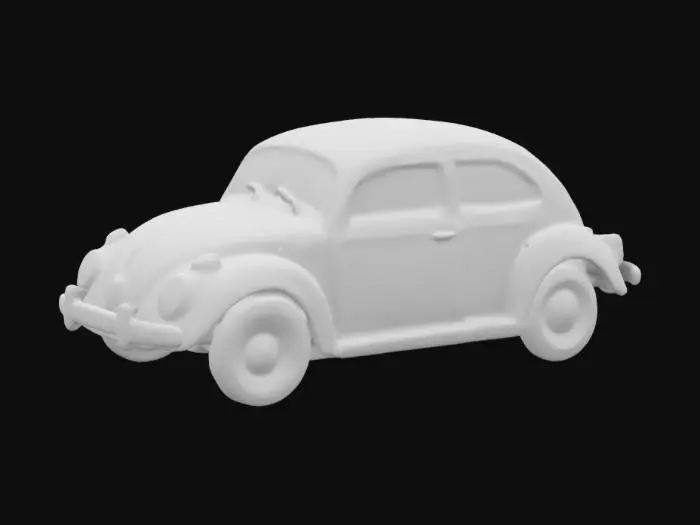 3D model for kırmızı renk 1970 volkswagen beetle 1/64 diecast model
