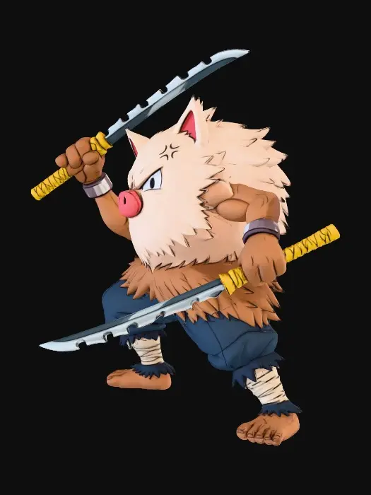 3D model for 火爆猴联动二创_白色毛色版.png