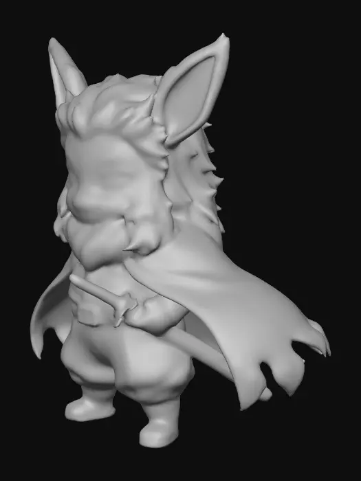 3D model for Flame Guardian Eevee