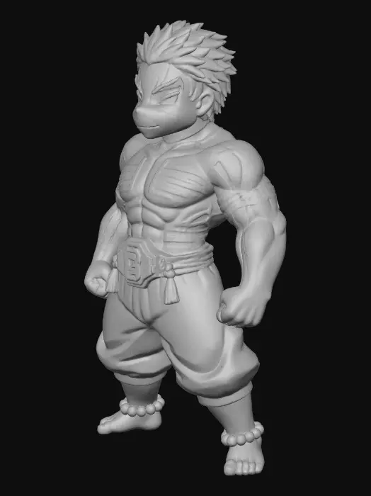 3D model for Warrior of Stripes