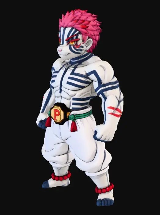 3D model for Warrior of Stripes