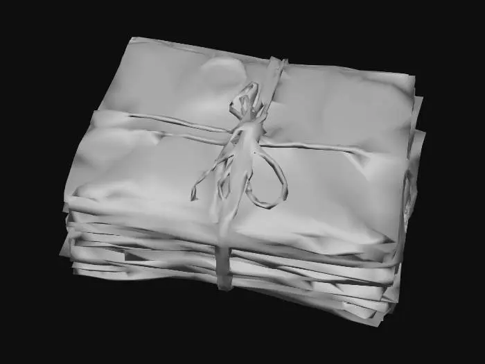3D model for Stack of Sealed Letters