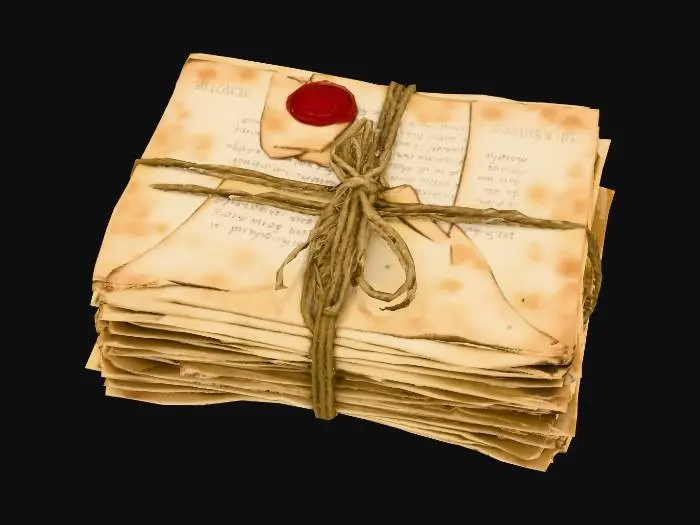 3D model for Stack of Sealed Letters