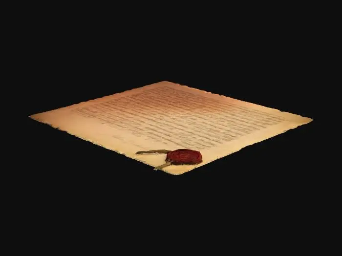 3D model for Ancient parchment with seal