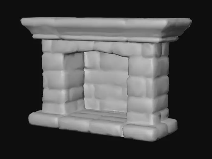 3D model for Stone Hearth