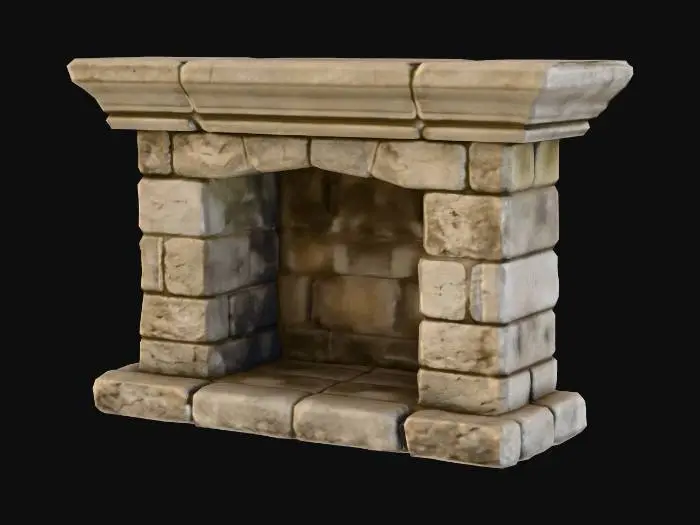 3D model for Stone Hearth