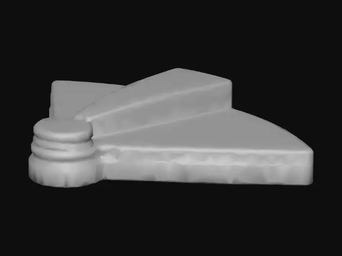 3D model for Stone sair Fan Fragment