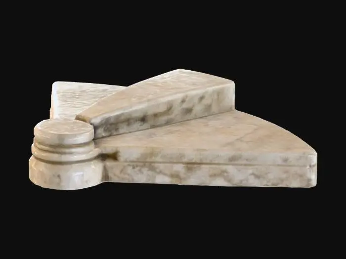 3D model for Stone sair Fan Fragment