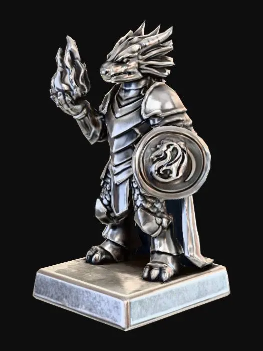 3D model for Dragon Knight Sentinel gamepiece