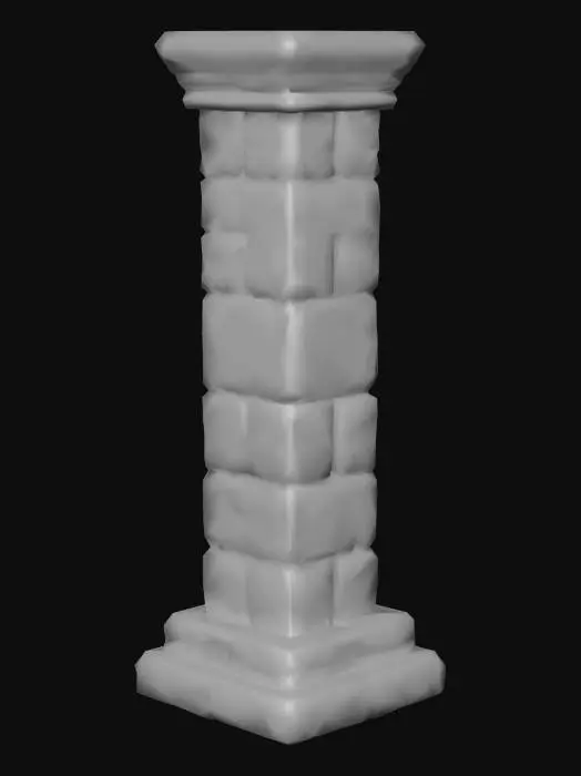 3D model for Stone Pillar
