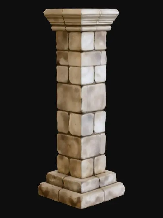 3D model for Stone Pillar