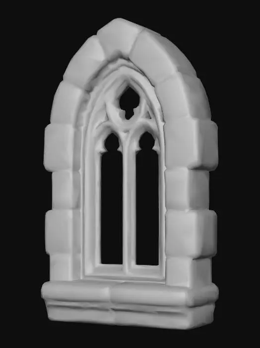 3D model for Stone Arch Window