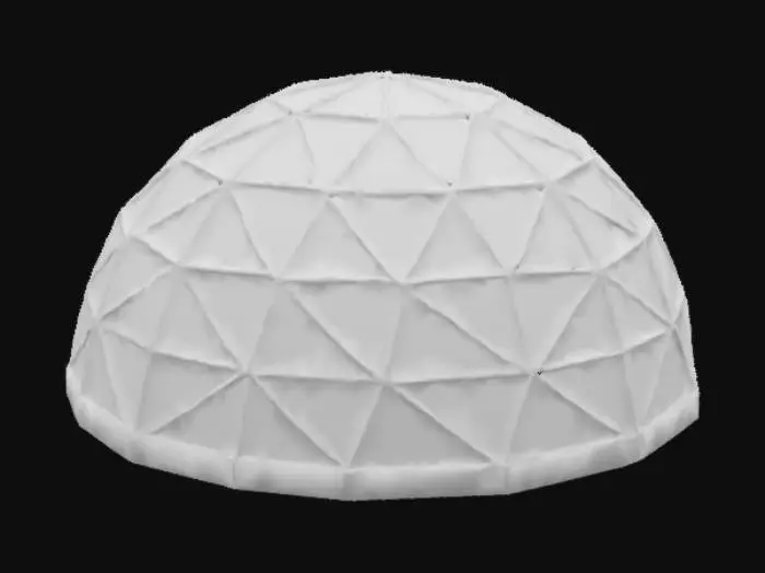 3D model for Geodesic Dome Blueprint, #arch#