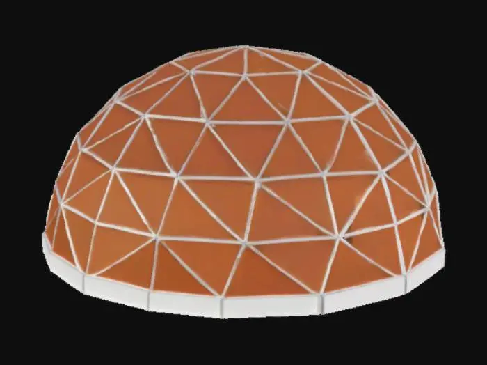 3D model for Geodesic Dome Blueprint, #arch#