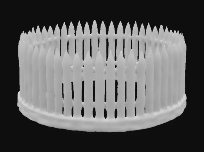 3D model for empalizada circular de madera.tipo medieval