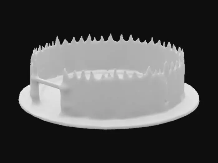 3D model for empalizada circular de madera.tipo medieval