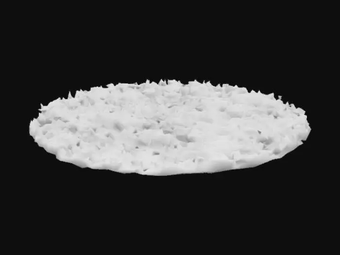 3D model for parcela de tierra para plantar. rodeada de una pequeña cerca de madera no muy alta. para videojuegos