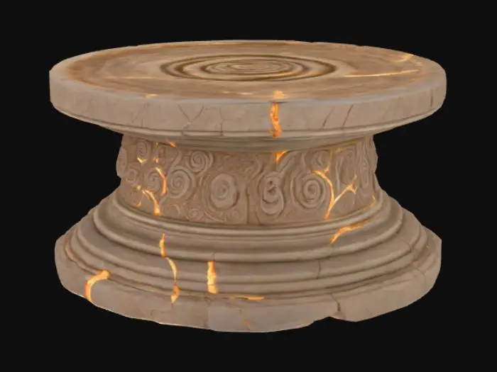 3D model for Ancient Stone Pedestal