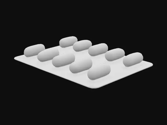 3D model for Medication Blister Pack, #PBR#