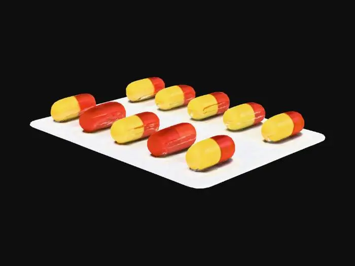 3D model for Medication Blister Pack, #PBR#