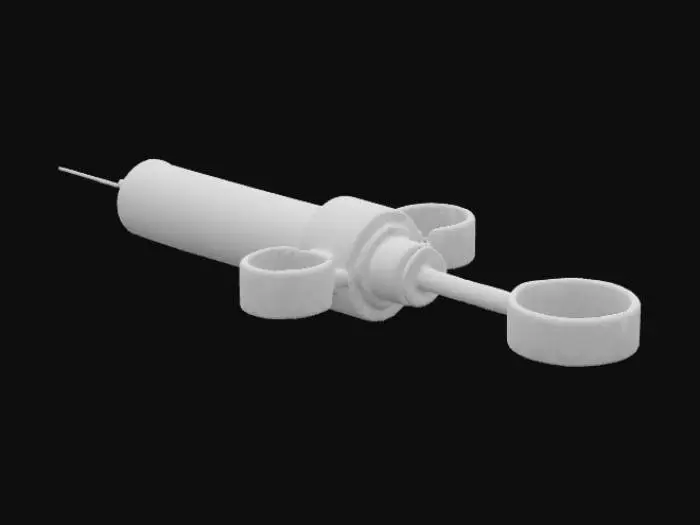 3D model for Futuristic Syringe Design, #PBR#