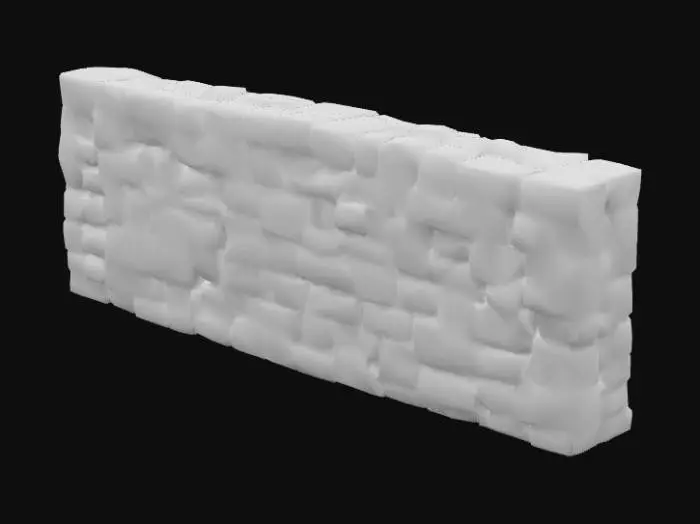 3D model for Stonewall Texture Blueprint