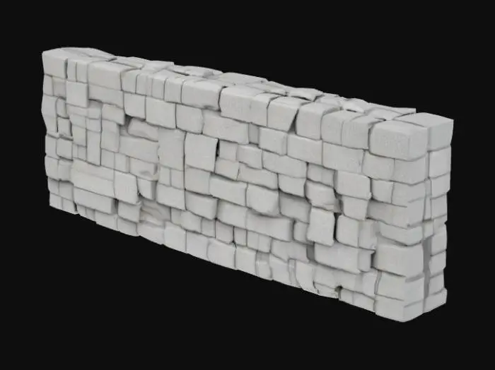 3D model for Stonewall Texture Blueprint