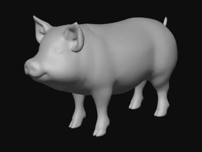 3D model for Pig Portrait
