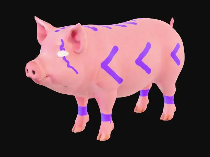 3D model for Pig Portrait