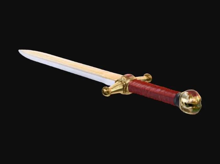3D model for una espada zanahoria legendaria.alta calidad con ornamentos