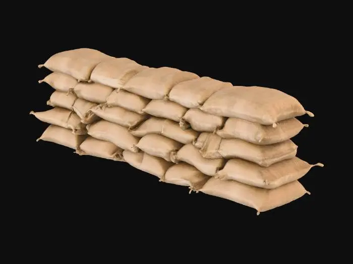3D model for Sandbag Barrier