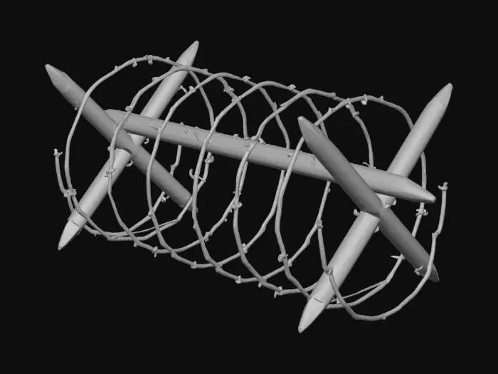 3D model for Barbed Barricade