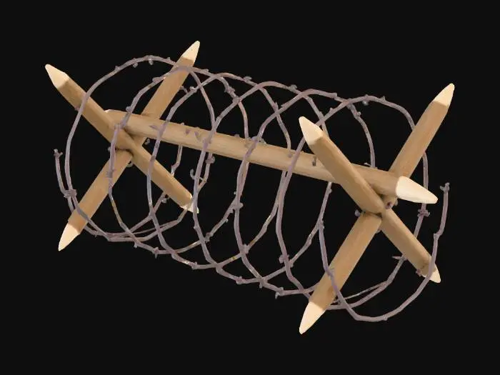 3D model for Barbed Barricade