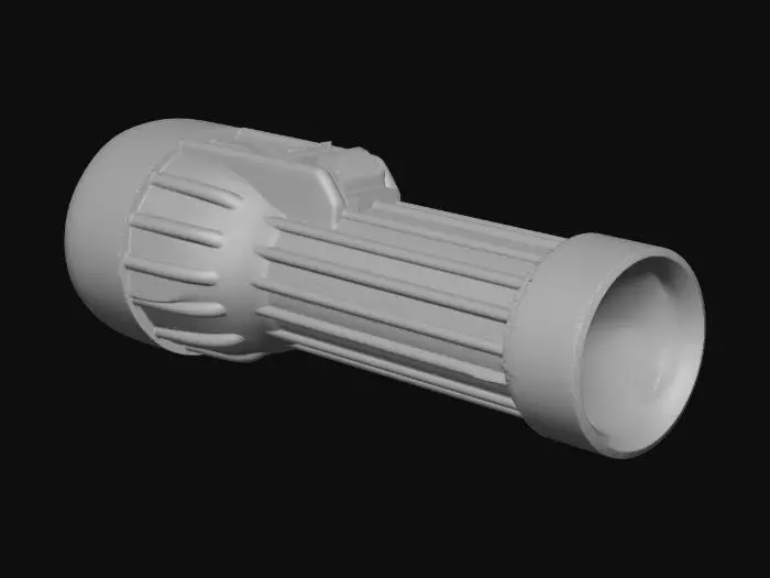 3D model for Green Flashlight Illustration