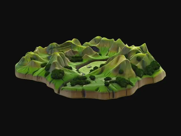 3D model for Verdant Valley Diorama