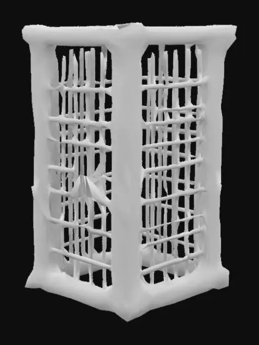 3D model for Wooden Prison Cage