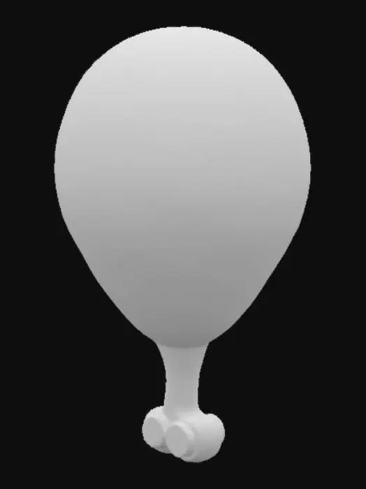 3D model for Chicken Drumstick Icon
