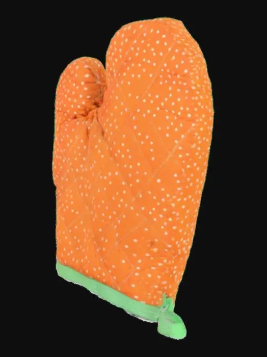 3D model for Orange Polka Dot Oven Mitt