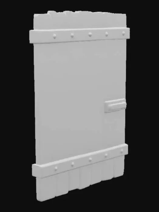 3D model for Wooden Door