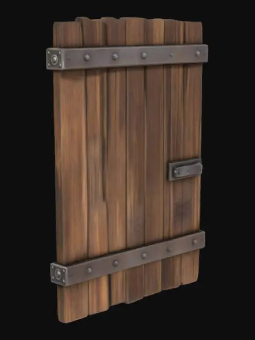 3D model for Wooden Door
